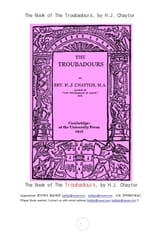 음류시인 트로바도르 (The Book of The Troubadours, by H.J. Chaytor) 표지 이미지