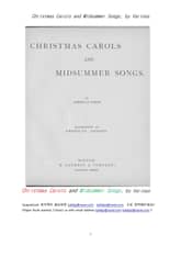 크리스마스 캐롤과 한여름의 노래들 (Christmas Carols and Midsummer Songs, by Various) 표지 이미지