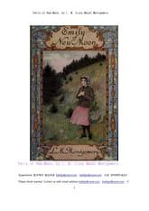 뉴문 초승달 뜰무렵의 에밀리 (Emily of New Moon, by L. M. (Lucy Maud) Montgomery) 표지 이미지