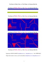 허만 멜빈의 백경 모비딕 (The Book of Moby Dick; or The Whale, by Herman Melville) 표지 이미지