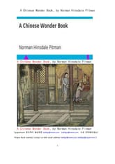 중국의 신기한 이야기 동화책 (A Chinese Wonder Book, by Norman Hinsdale Pitman) 표지 이미지