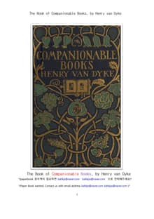 좌우명같은 책 (The Book of Companionable Books, by Henry van Dyke)
