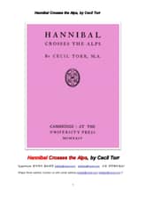 카르타고명장 하니발 알프스산을 넘다 (Hannibal Crosses the Alps, by Cecil Torr) 표지 이미지