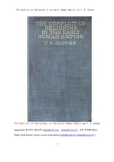 초기 로마제국의 종교들의 대립 (The Conflict of Religions in the Early Roman Empire, by T. R. Glover) 표지 이미지