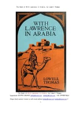 아라비아의 로렌스 (The Book of With Lawrence in Arabia, by Lowell Thomas) 표지 이미지