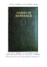 영미 로만스 이야기들 (Stories of Romance, by Oliver Wendell Holmes) 표지 이미지