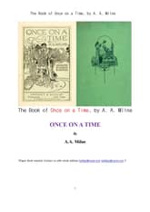 옛날옛적에 이야기 (The Book of Once on a Time, by A. A. Milne) 표지 이미지