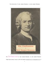 장자크 루소의 고백록 (The Confessions of Jean Jacques Rousseau, by Jean Jacques Rousseau) 표지 이미지
