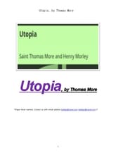 토마스모어의 유토피아 (Utopia, by Thomas More) 표지 이미지