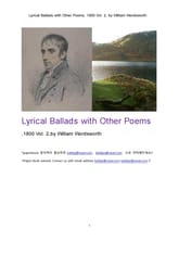 서정가요집 抒情歌謠集 1800년도 제2권 (Lyrical Ballads with Other Poems, 1800 Vol. 2, by William Wordsworth) 표지 이미지