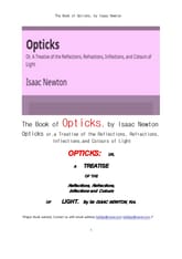 뉴톤의 광학 (The Book of Opticks, by Isaac Newton) 표지 이미지