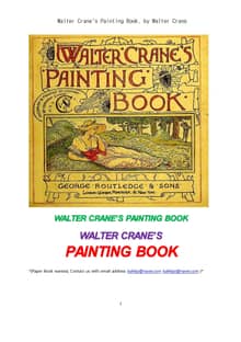 월터크레인의 물감색칠하기 책 (Walter Crane's Painting Book, by Walter Crane)