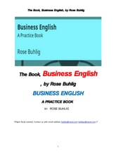 비지니스 영어 (The Book, Business English, by Rose Buhlig) 표지 이미지