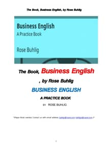비지니스 영어 (The Book, Business English, by Rose Buhlig)