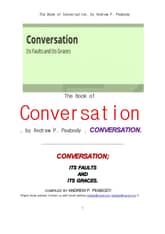 대화 자체의 흠결과 품위 (The Book of Conversation, by Andrew P. Peabody) 표지 이미지