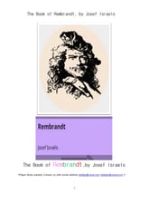 렘브란트 네덜란드화가. The Book of Rembrandt, by Josef Israels 표지 이미지
