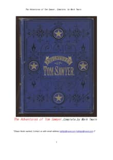 그림 삽화의 톰소여 모험.The Adventures of Tom Sawyer, Complete, by Mark Twain
