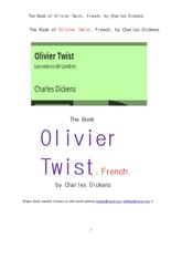 프랑스어의 올리버트위스트.The Book of Olivier Twist, French. by Charles Dickens 표지 이미지