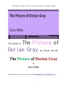 오스카 와일드의 도리안 그레이의 화상.The Book of The Picture of Dorian Gray, by Oscar Wilde