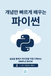 개념만 빠르게 배우는 파이썬 표지 이미지