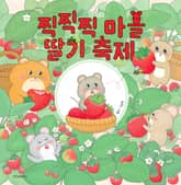 찍찍찍 마을 딸기 축제 표지 이미지
