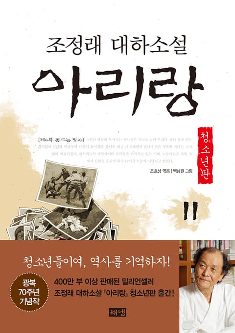 아리랑 청소년판 11 : 조정래 대하 소설 표지 이미지