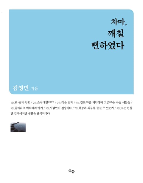 차마, 깨칠 뻔하였다 표지 이미지