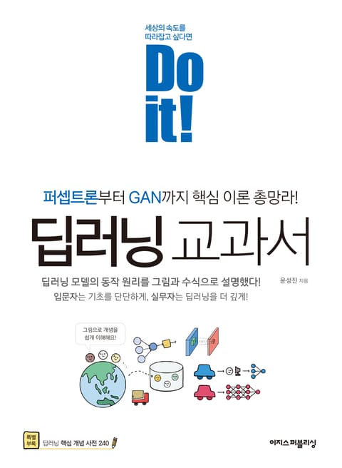 Do it! 딥러닝 교과서 : 퍼셉트론부터 GAN까지 핵심 이론 총망라! 표지 이미지