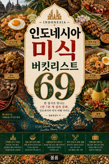 인도네시아 미식 버킷리스트 69 : 한 접시로 만나는 1만 7천 개 섬의 문화, 인도네시아 미식 여행 가이드