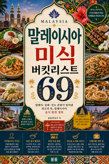 말레이시아 미식 버킷리스트 69 : 말레이·중화·인도 문화가 빚어낸 최고의 맛, 말레이시아 음식 완전 정복