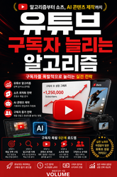 유튜브 구독자 늘리는 알고리즘 : 알고리즘부터 쇼츠, AI 콘텐츠 제작까지 구독자를 폭발적으로 늘리는 실전 전략 표지 이미지