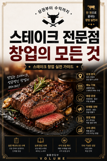 스테이크 전문점 창업의 모든 것 : 상권부터 수익까지 스테이크 창업 실전 가이드