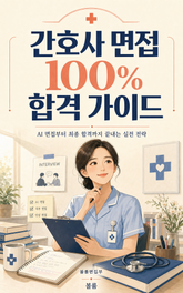 간호사 면접 100% 합격 가이드 : AI 면접부터 최종 합격까지 끝내는 실전 전략 표지 이미지