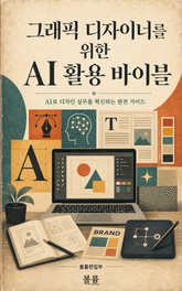 그래픽 디자이너를 위한 AI 활용 바이블 : AI로 디자인 실무를 혁신하는 완전 가이드 표지 이미지