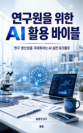 연구원을 위한 AI 활용 바이블 : 연구 생산성을 극대화하는 AI 실전 워크플로 표지 이미지