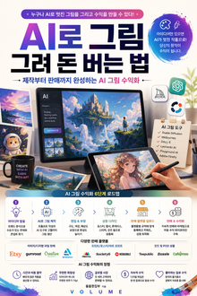 AI로 그림 그려 돈 버는 법 : 제작부터 판매까지 완성하는 AI 그림 수익화