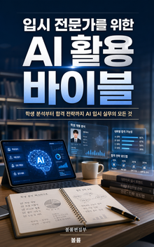 입시 전문가를 위한 AI 활용 바이블 : 학생 분석부터 합격 전략까지 AI 입시 실무의 모든 것
