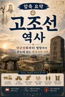 압축 요약 고조선 역사 : 단군신화부터 멸망까지 한눈에 읽는 한국사의 시작
