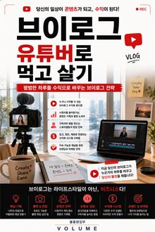 브이로그 유튜버로 먹고 살기 : 평범한 하루를 수익으로 바꾸는 브이로그 전략