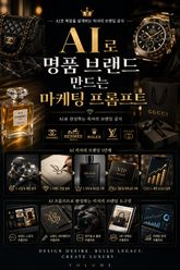 AI로 명품 브랜드 만드는 마케팅 프롬프트 : AI로 욕망을 설계하는 럭셔리 브랜딩 공식 표지 이미지