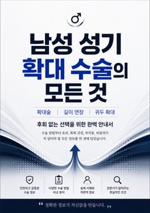 남성 성기 확대 수술의 모든 것 : 확대술·길이 연장·귀두 확대, 후회 없는 선택을 위한 완벽 안내서