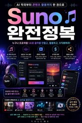 Suno 완전정복 : AI 작곡부터 콘텐츠 활용까지 한 권으로 표지 이미지