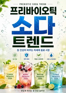 프리바이오틱 소다 트렌드 : 장 건강이 바꾸는 차세대 음료 시장