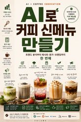 AI로 커피 신메뉴 만들기 : 트렌드 분석부터 레시피·원가·브랜딩까지 한 번에 표지 이미지
