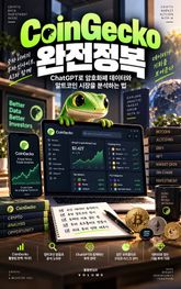 CoinGecko 완전정복 : ChatGPT로 암호화폐 데이터와 알트코인 시장을 분석하는 법 표지 이미지