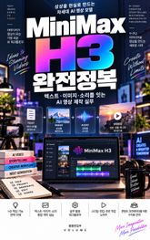 MiniMax H3 완전정복 : 텍스트·이미지·소리를 잇는 AI 영상 제작 실무 표지 이미지