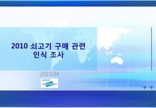 2010 쇠고기 구매 관련 인식 조사