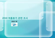 2010 여름휴가 관련 조사