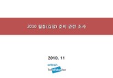 2010 월동(김장) 준비 관련 조사 표지 이미지