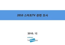 2010 스마트TV 관련 조사